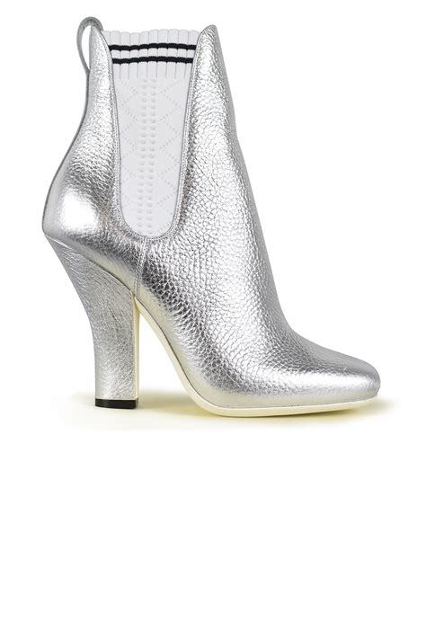 fendi silver boots